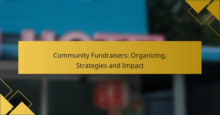 Community Fundraisers: Organizing, Strategies and Impact