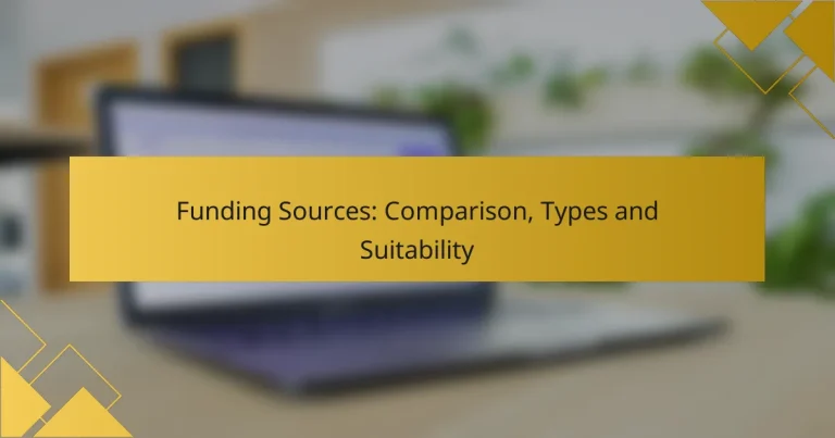 Funding Sources: Comparison, Types and Suitability